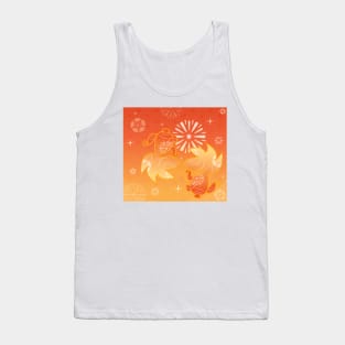 Yoimiya gold fish card_design Tank Top